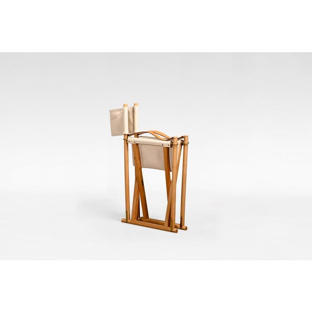 Rud Rasmussen Vintage Folding Safari Chair by Mogens Koch for Rud Rasmussen, 1960s For Sale - Image 4 of 8