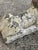 Vintage Classical Style Cast Cement Concrete Guardian Entry Lions - Pair For Sale - Image 12 of 16