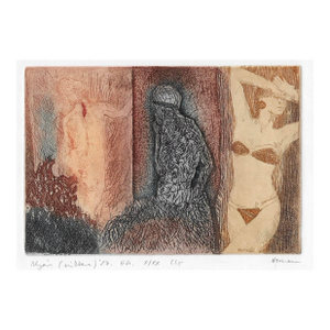 1986 Claude Hermann Female Figure Etching