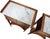 Pair of French Nightstands or Bedside Tables of Mahogany With Inset Marble Tops For Sale - Image 11 of 12