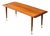 Mid-Century Modern Teak Coffee Table with Brass Feet, Sweden, 1960s For Sale