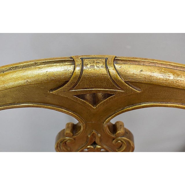 Set of Napoleon III Giltwood Chairs, Late 19th Century For Sale - Image 11 of 18