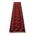 Turkmen Runner 2’7” X 9’6” Red Wool Vintage Tribal Hand-Knotted Oriental Rug For Sale