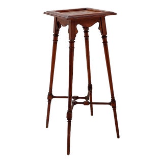 Art Nouveau Style Wooden Side Table For Sale