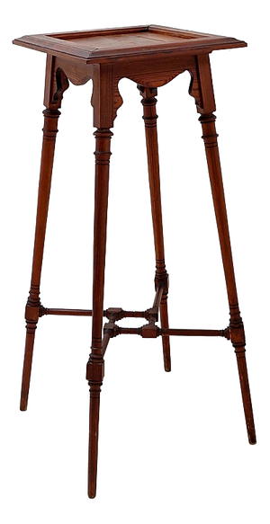 Art Nouveau Style Wooden Side Table
