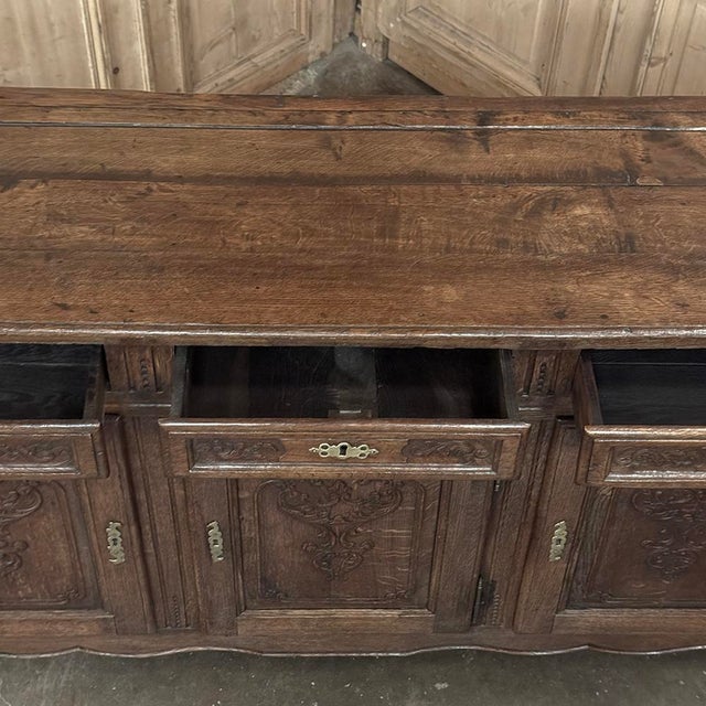 18th Century Liégeois Country French Oak Buffet For Sale - Image 16 of 18