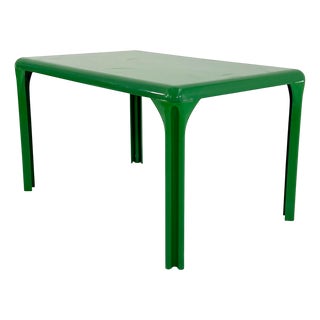 Green Stadio Dining Table by Vico Magistretti for Artemide, 1970s For Sale