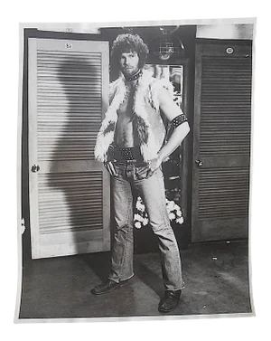 Original Mid Century Glossy Silver Gelatin Studio Photograph-Decked Out Hippie-8"x10"-1960's