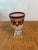 Pair of Mid Century 1960s Regal Crystal Ruby Sipping Glasses For Sale - Image 4 of 6