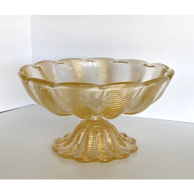 Large Barovier Coronado d'Oro Glass Centerpiece Bowl For Sale - Image 12 of 13