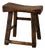English Primitive Elm Milking Stool with Hand-Shaped Saddle Seat, 17th Century For Sale