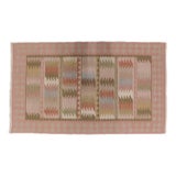 Handmade Vintage Kilim in Soft Pink For Sale