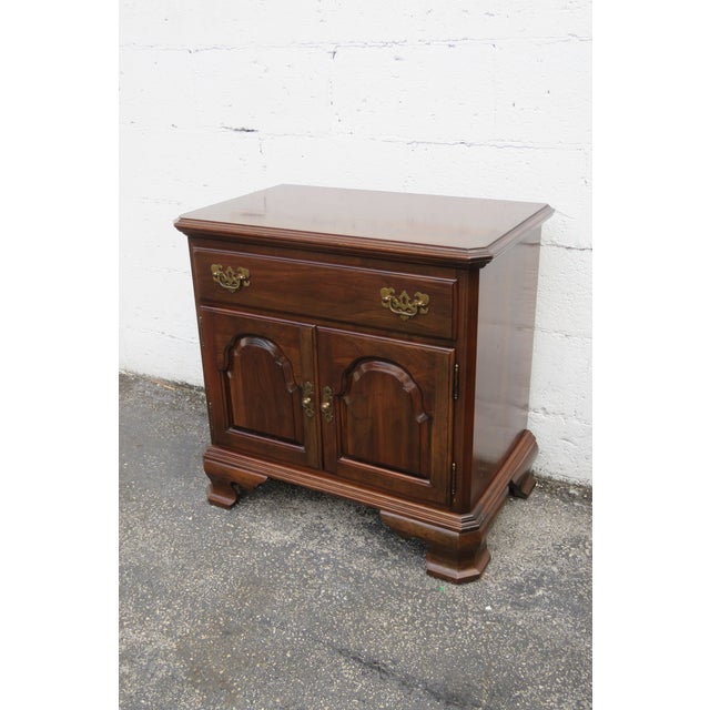 Ethan Allen Large Nightstands End Side Bedside Tables a Pair 5784 For Sale - Image 10 of 12