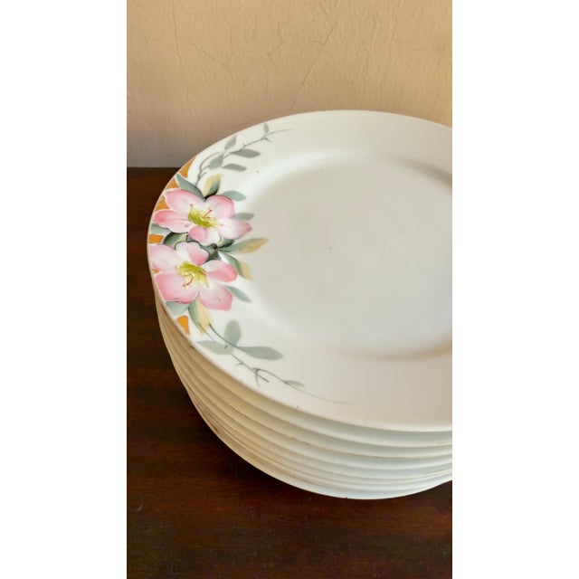 Early 20th Century Nippon Azalea Porcelain Tea Set- Japan For Sale - Image 10 of 14