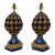 Pair, Italian Majolica Ceramic Artichoke-Form Table Lamps C. 1940 For Sale