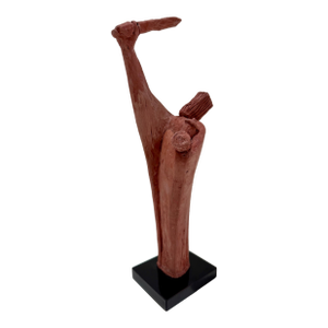 1960s Larry Mohr Terracotta Modern Abstract Figurative Sculpture Signed From Artist Estate