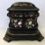 19th Century Papier Mâché Lacquered Jewelry Box Hand Painted with Inlaid With Mother-Of-Pearl For Sale - Image 13 of 13