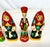 1990s Vintage Boho Chic Russian Hand Crafted Christmas Ornaments Set of 6 - Medium Size For Sale - Image 6 of 10