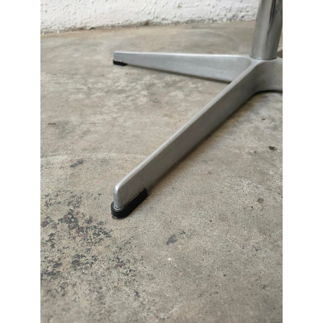 Mid-Century Danish Metal and Faux Marble Table, 1970s For Sale - Image 3 of 6