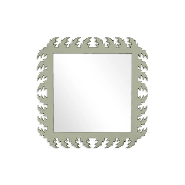 Contemporary Fleur Home Audubon Square Mirror in Mizzle, 24x24 For Sale - Image 3 of 3