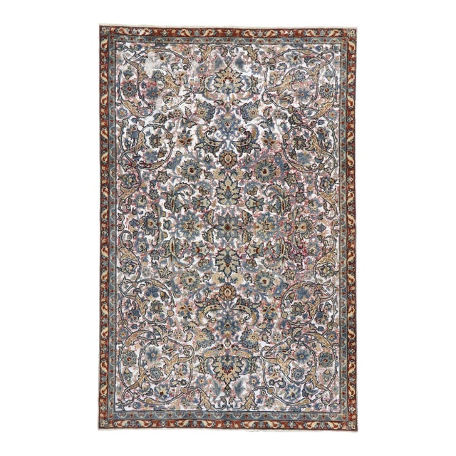 Antique Persian Tabriz Rug - 05'09 X 08'11 For Sale