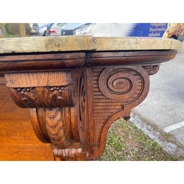 Large Historicism Console Pedestal For Sale - Image 12 of 17