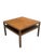 Mid-Century John Widdicomb Walnut Square Cocktail Table With Open Shelf For Sale - Image 13 of 18