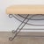 Panoplie Iron Loop Bench, Yellow Linen For Sale - Image 10 of 14
