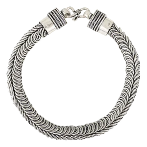 Antique Oxidized Silver Bracelet Made in 925 Solid Silver by Carat&her
