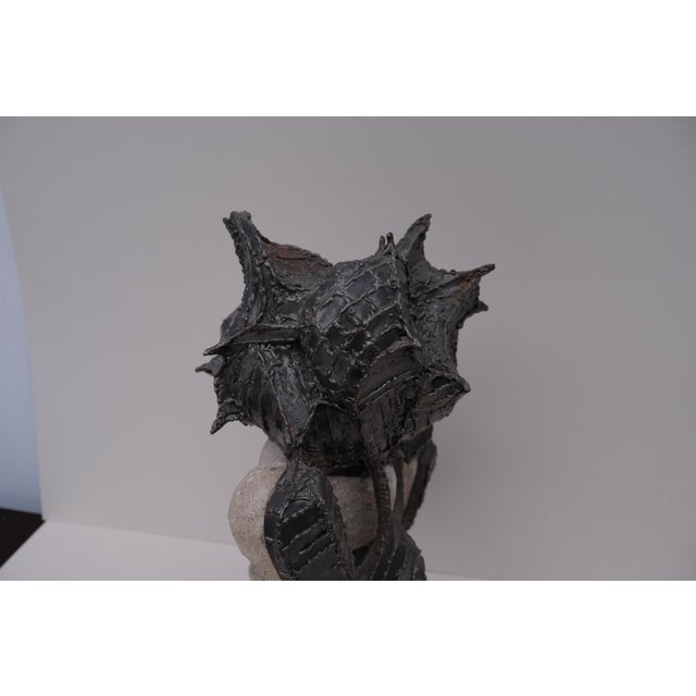 Hugo Verheyen, Devastating Choice, 1980, Limestone and Metal For Sale - Image 9 of 12