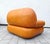 Mid-Century Modern Cognac Leather Sapporo Armchair from Mobil Girgi, Italy, 1970s For Sale - Image 3 of 10