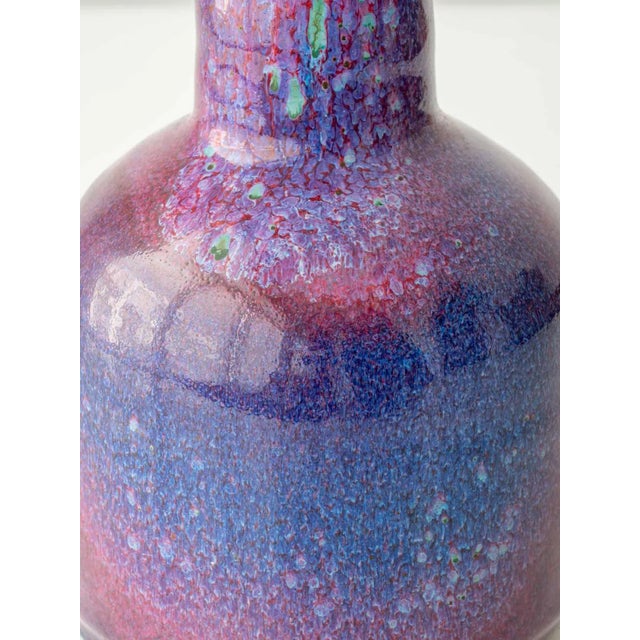1970s Mid-Century Modern Ceramic and Opaline Glass Table Lamp by Jaap Ravelli, 1950s For Sale - Image 5 of 12