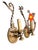 Metal 1910s Cast Brass Wall Sconces With Trailing Vines and Leaves Original Antique Patina - a Pair For Sale - Image 7 of 11