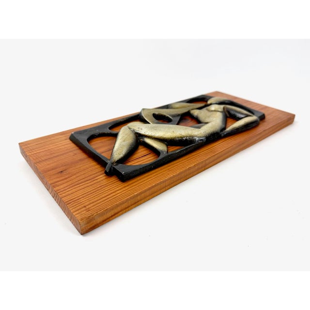 Mid-Century Modern Mid-Century Czech Wall Relief in Aluminium, 1950s For Sale - Image 3 of 8
