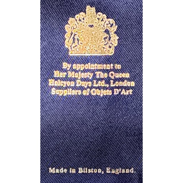 Halcyon Days Gilbert Collection Enamel and Swarovski Crystal Trinket Pill Box Vintage Handcrafted For Sale - Image 9 of 10