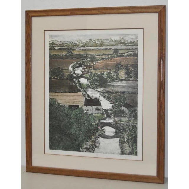 Don Magno "Brighton Canal" Aquatint Etching For Sale - Image 4 of 11