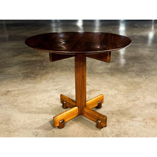 1960s Sergio Rodrigues “Alex” Side Table in Freijó and Rosewood, Brazilian Modern, 1960s - Lot 700A For Sale - Image 5 of 13
