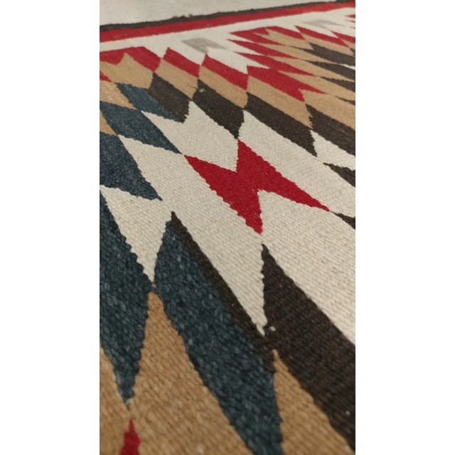 Red Vintage Navajo Style Rug, 4'7x7 For Sale - Image 8 of 13