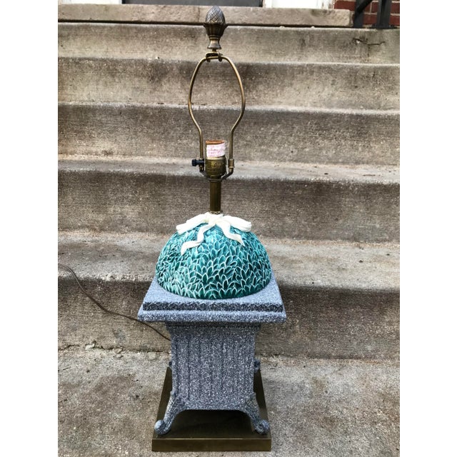 1980s Vintage Chapman Topiary Planter Lamp For Sale - Image 10 of 13