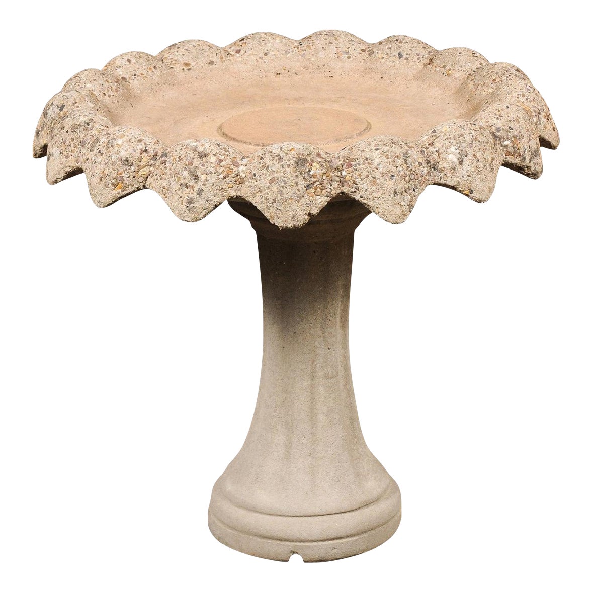English Turn of the Century 1900s Composite Stone Bird Bath Chairish