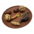 Ying Zisha Plate With Miniature Fruits and Nuts Sculptures For Sale