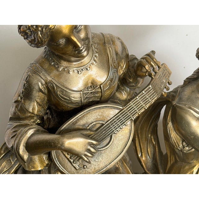 Adrien Étienne Gaudez French Gilt Bronze Allegorical Group of the Arts, “Hors Concours,” Circa 1880 For Sale In Chicago - Image 6 of 12