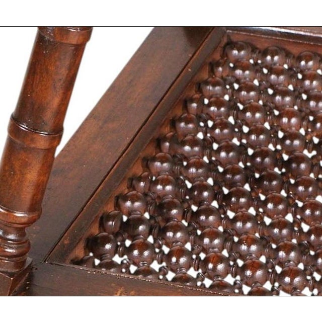 Vintage Walnut Beadwork Occasional Table, 1920s For Sale - Image 3 of 6