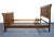 Wood Michael Howard Oak Contemporary Mission Style Queen Size Bed For Sale - Image 7 of 11