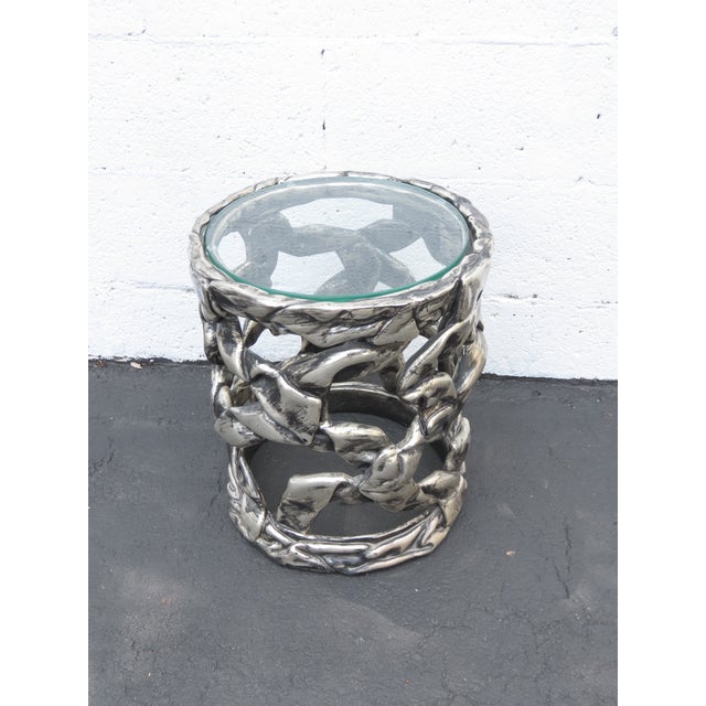 Tony Duquette Style Taffy Mid Century Modern Side End Lamp Table 6424 For Sale - Image 14 of 16