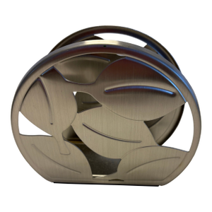 Late 20th Century Umbra Stainless Steel Leaf Napkin Holder by Dennis Cheng, Modern Minimalist Design