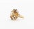 Metal 14k Yellow Gold and Multicolored Gemstone Cluster Ring For Sale - Image 7 of 13