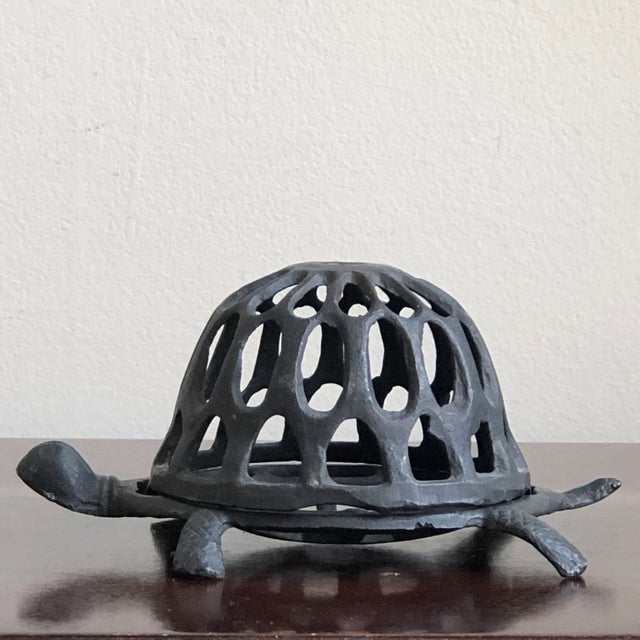 Mid-20th Century Cast Iron Turtle String Dispenser / Holder For Sale In Baltimore - Image 6 of 12