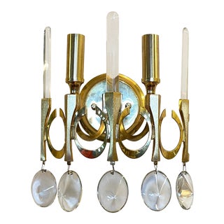 Mid-Century Sconces by Gaetano Sciolari, 1960s, Set of 2 For Sale