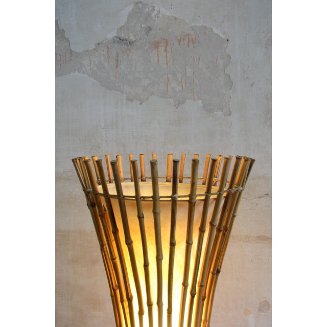 Bamboo Floor Lamp by Franco Albini, 1960s For Sale - Image 6 of 10